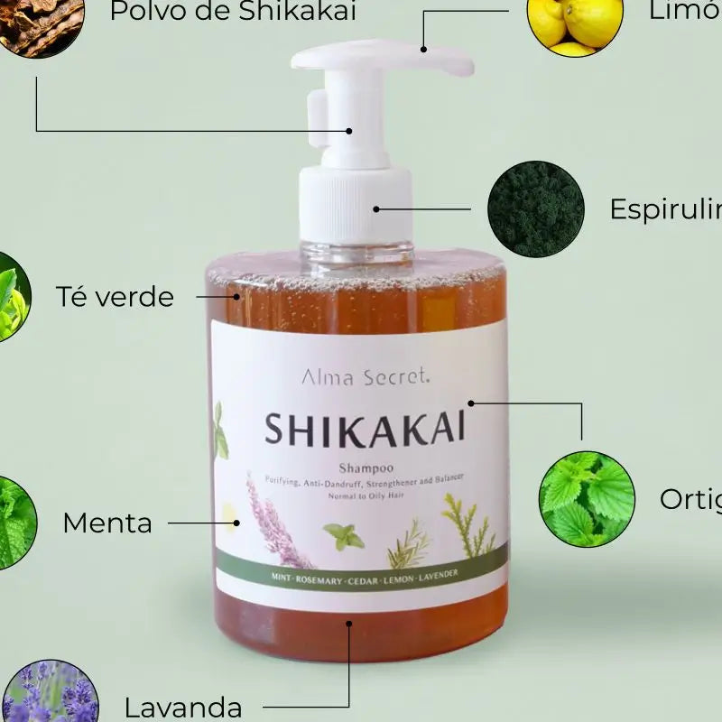 Alma Secret Shikakai Shampoo (Hair Loss, Grease, Dandruff & Dermatitis)