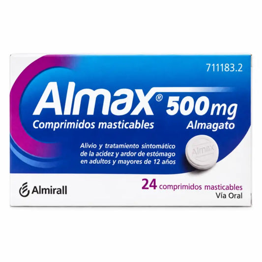Almax 500 mg, 24 Chewable Tablets