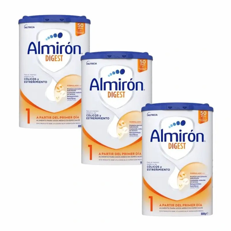 Almiron Advance Digest 1, Anti-Colic & Constipation Baby Starter Milk, 3 X 800g