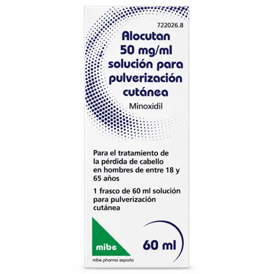 Alocutan 50 mg/ml Minoxidil Skin Spray Solution 1 Bottle, 60 ml