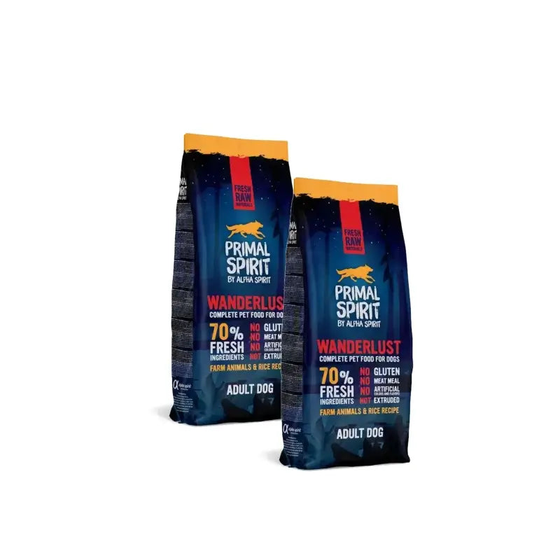 Alpha Spirit Primal Wanderlust 12 kg, pack of 2