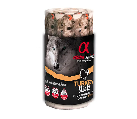 Alpha Spirit Canine Snack Turkey Box 16X35Gr, snack for dogs