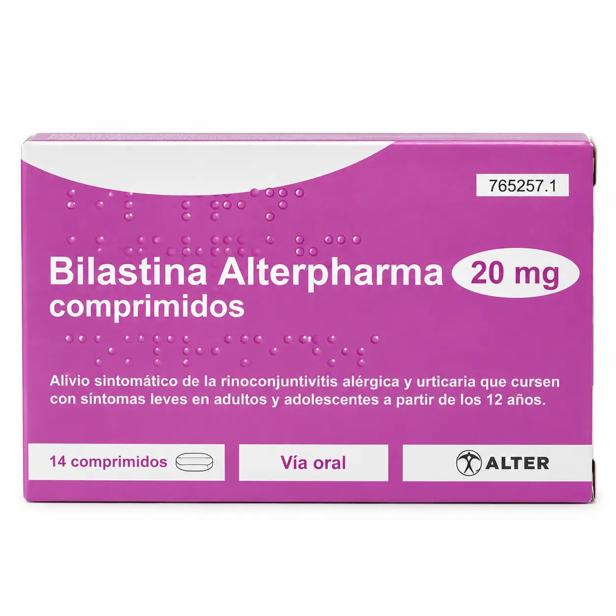 Bilastina Alter 20 mg, 14 tablets