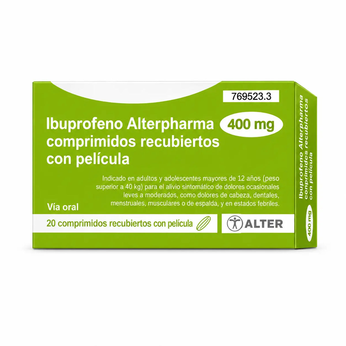 Ibuprofen Alter 400 mg, 20 tablets