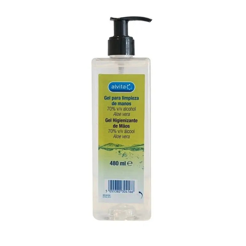Alvita Hand Sanitising Gel, 480 ml