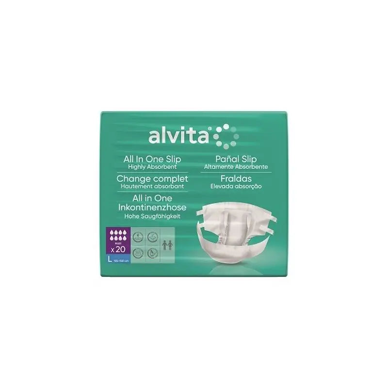 Alvita Diaper Slip Maxi Size L, 20 Units