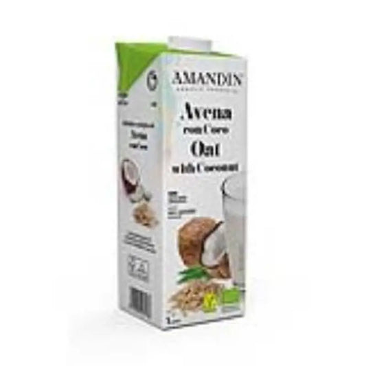 Amandin Oatmeal Vegetable Drink With Coconut 1Lt 6Urds Bio