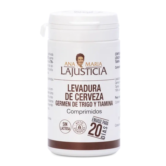 Ana Maria Lajusticia Brewer's Yeast + Wheat Germ + Thiamine (B1), 80 tablets