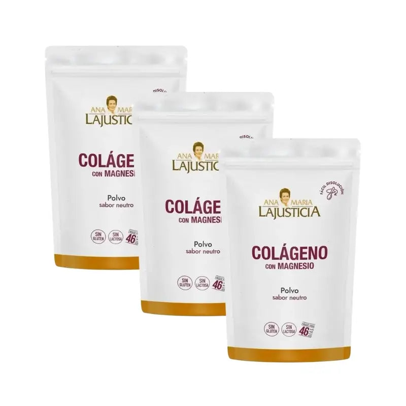 Ana Maria Lajusticia Collagen With Magnesium Doypack, 3x350 grams