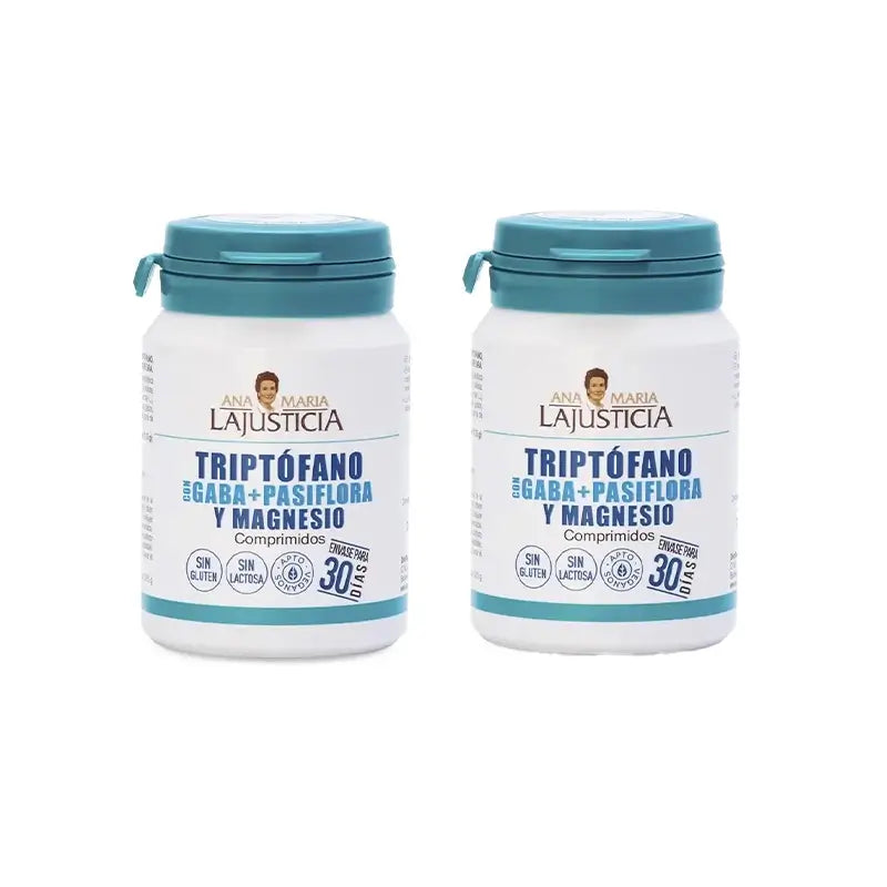 Ana Maria Lajusticia Tryptophan With Gaba + Plasifora And Magnesium , 2X60 Tablets