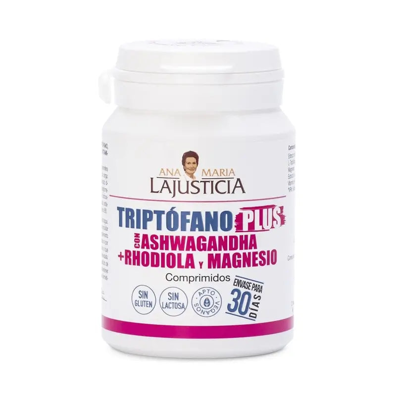 Ana Maria Lajusticia Tryptophan Plus with Ashwagandha + Rhodiola and Magnesium, 60 tablets