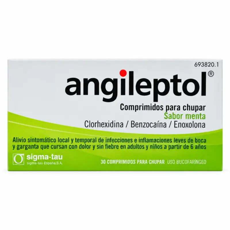 Angileptol Mint Flavour 30 lozenges