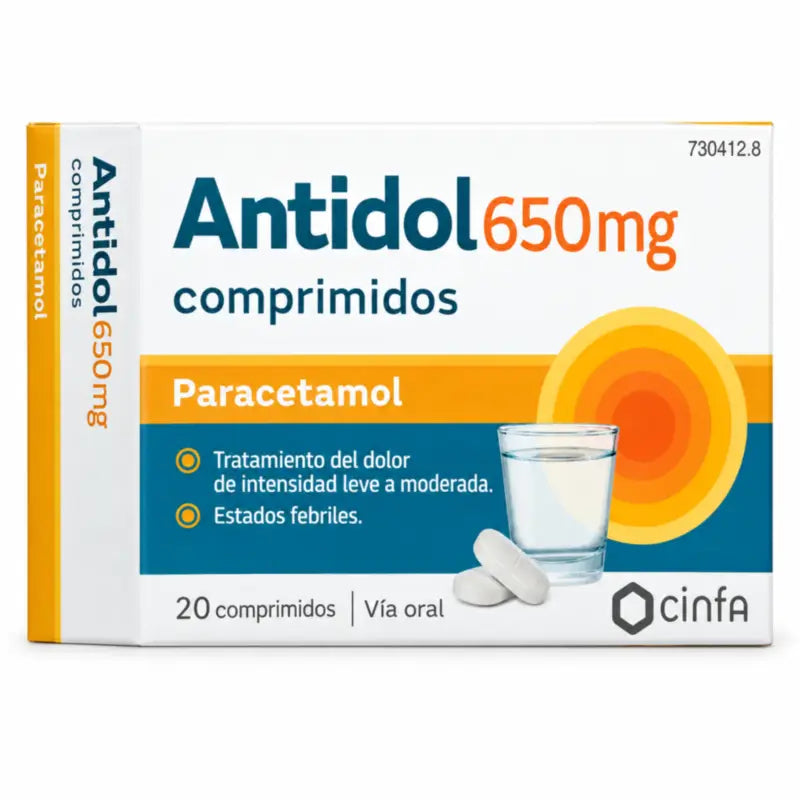 Antidol 650 mg, 20 Tablets