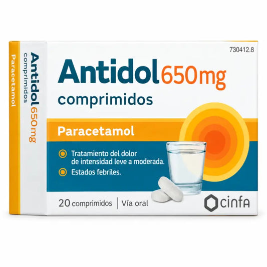 Antidol 650 mg, 20 Tablets