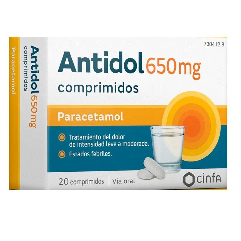Antidol 650 mg, 20 Tablets