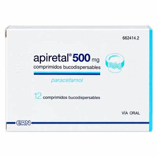 Apiretal 500 mg 12 orodispersible tablets
