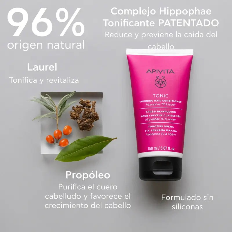 APIVITA Toning Conditioner for Weakened Hair with Sea Buckthorn & Laurel 150 ml
