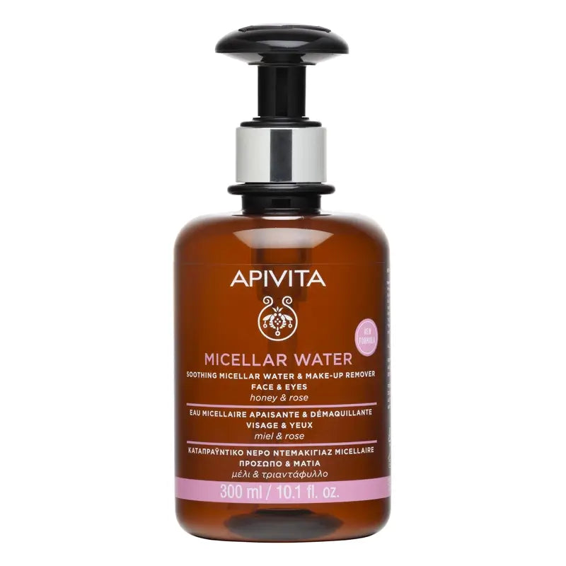 Apivita Soothing Micellar Water & Make-up Remover, 300 ml