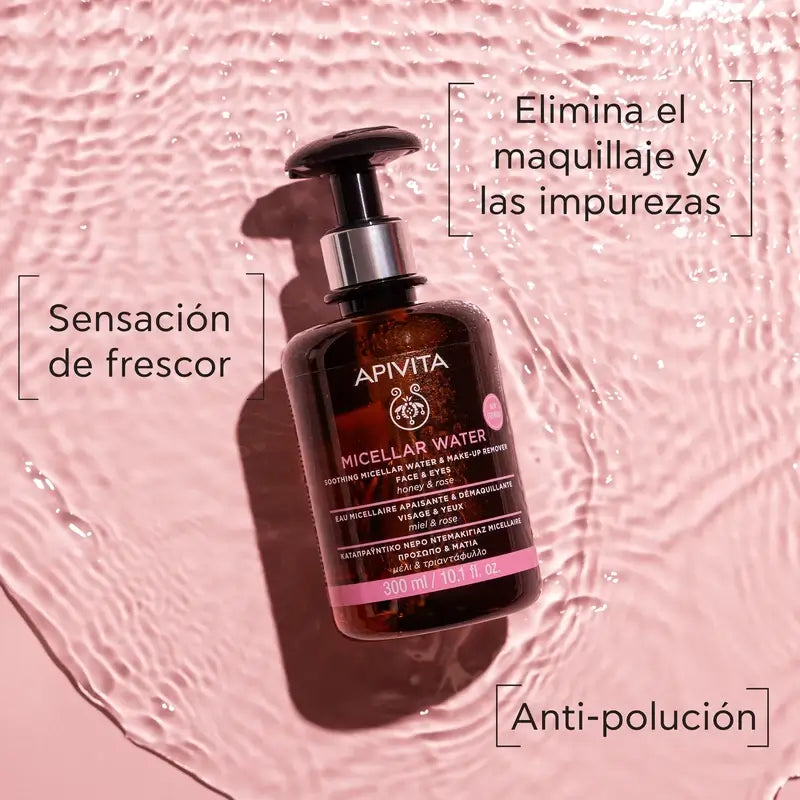 Apivita Soothing Micellar Water & Make-up Remover, 300 ml
