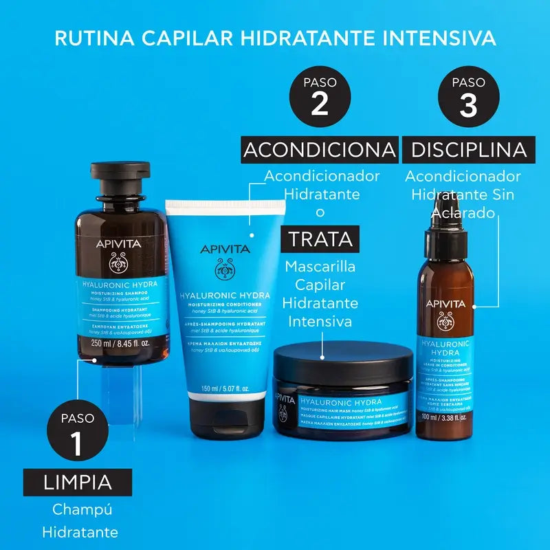 Apivita Apivita Hyaluronic Hydra Moisturising Shampoo, 250 Ml