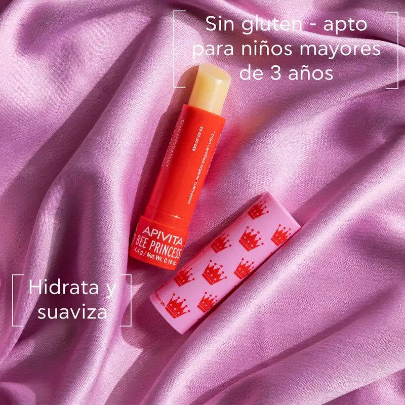 APIVITA Bee Princess Lip Balm with Apricot 4,4 g