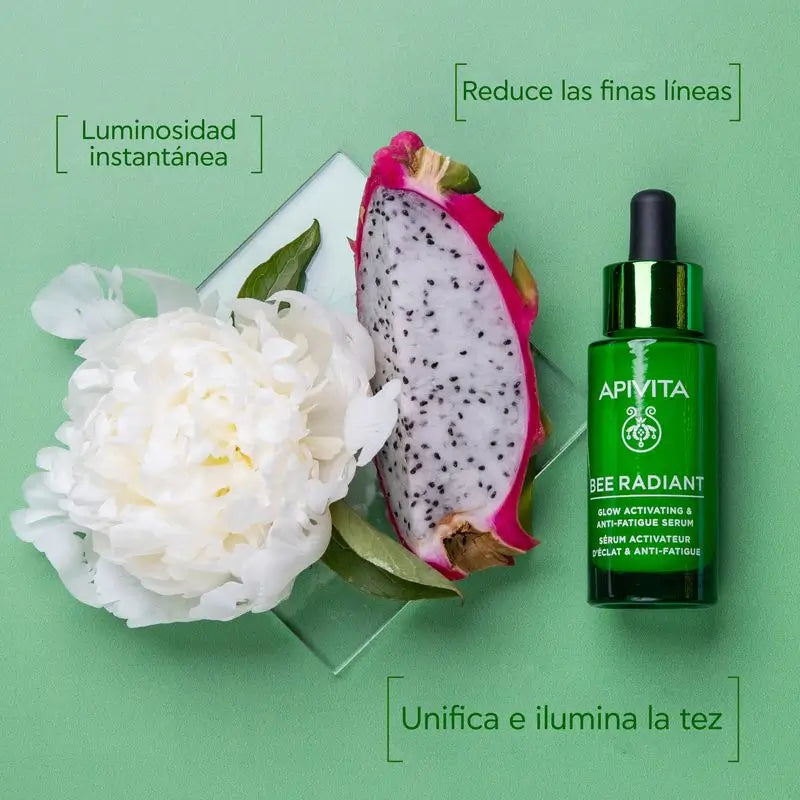 APIVITA Bee Radiant Brightening and Anti-Fatigue Serum with White Peony and Patented Propolis
