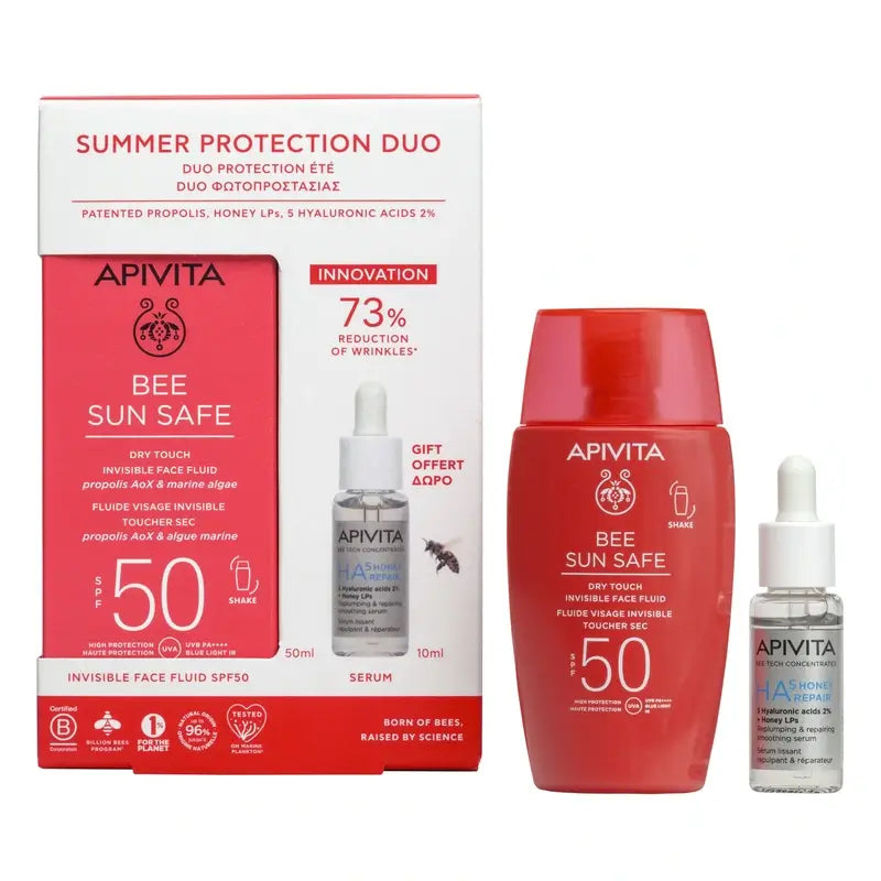 Apivita Bee Sun Safe Fluid Dry Touch Spf50, 50 ml