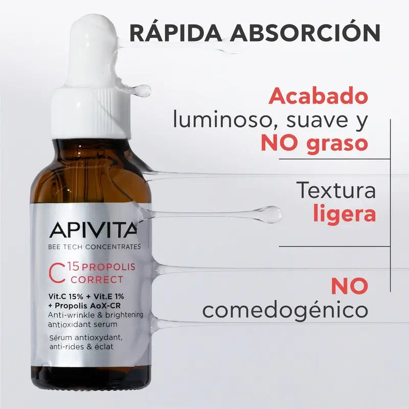 Apivita C15 Propolis Correct Corrective Serum, 30 ml