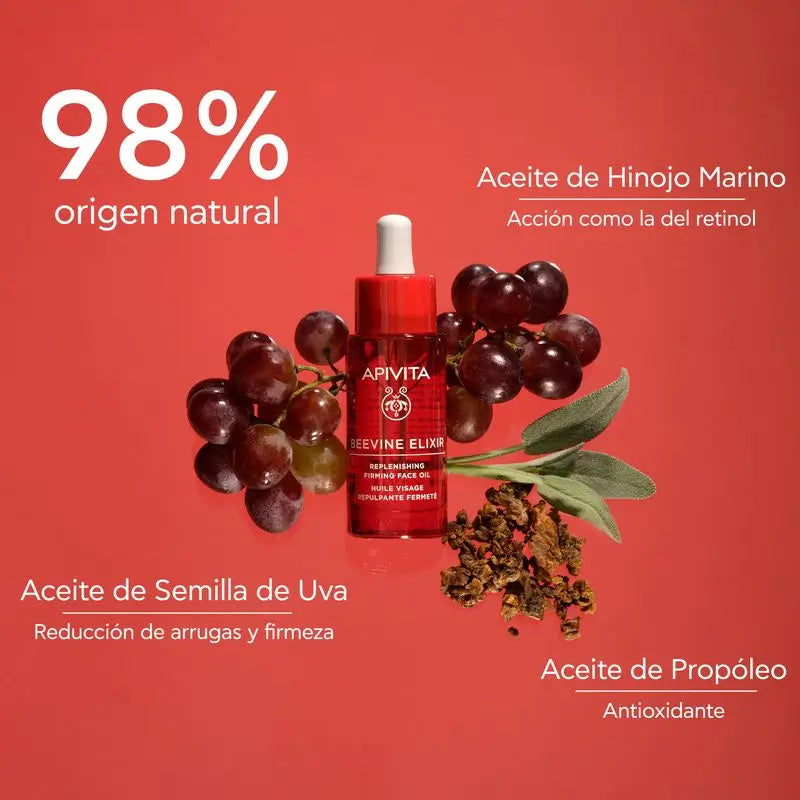 Apivita Beevine Elixir Revitalising - Firming - Anti-wrinkle Facial Oil , 30 ml