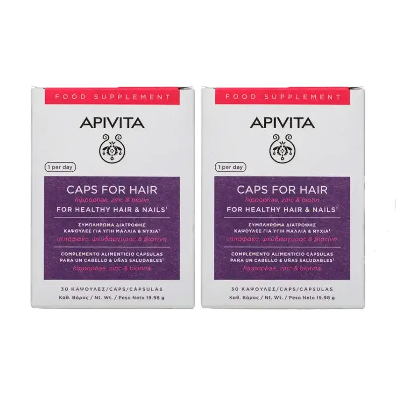APIVITA Anti-Hair Loss Capsules, Pack 2 x 30 units