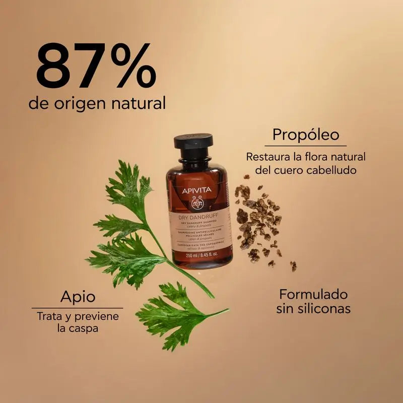APIVITA Anti-Dry Dandruff Shampoo with Celery & Propolis 250 ml