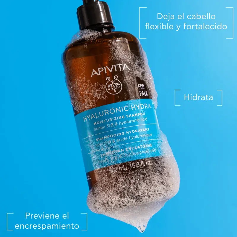 Apivita Hyaluronic Hydra Shampoo, 500 Ml