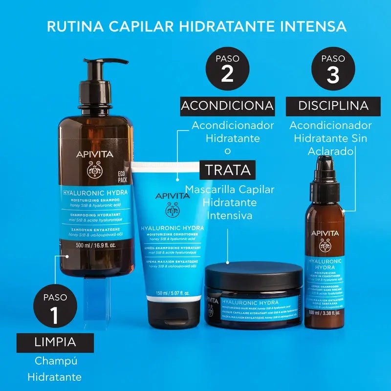 Apivita Hyaluronic Hydra Shampoo, 500 Ml