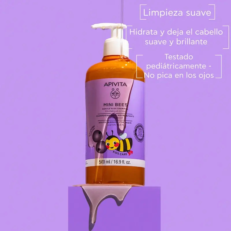 Apivita Gentle Children's Shampoo With Cranberry & Honey, 500 ml