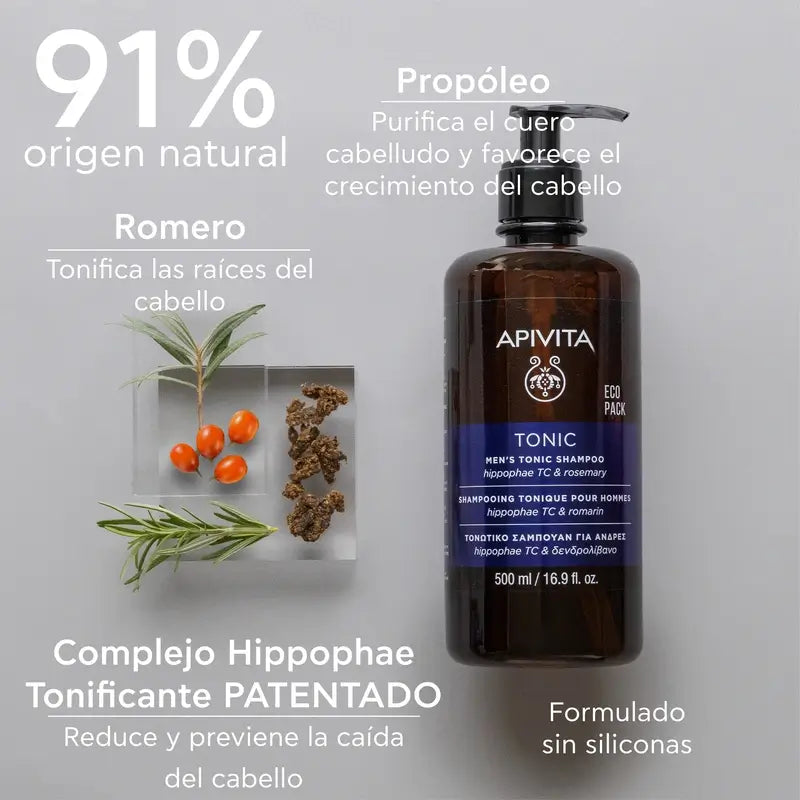 Apivita Men Hair Loss Toning Shampoo 500 ml