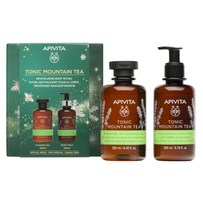 Apivita Tonic Mountain Gel + Lotion Set, 250 + 200 ml