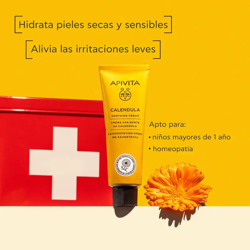 Apivita Soothing Herbal Creams with Calendula, 50 ml