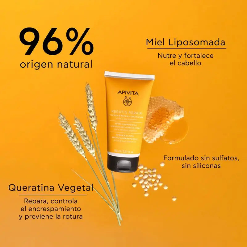 Apivita Keratin Repair Deeply Nourishing & Reconstructing Conditioner, 150 ml