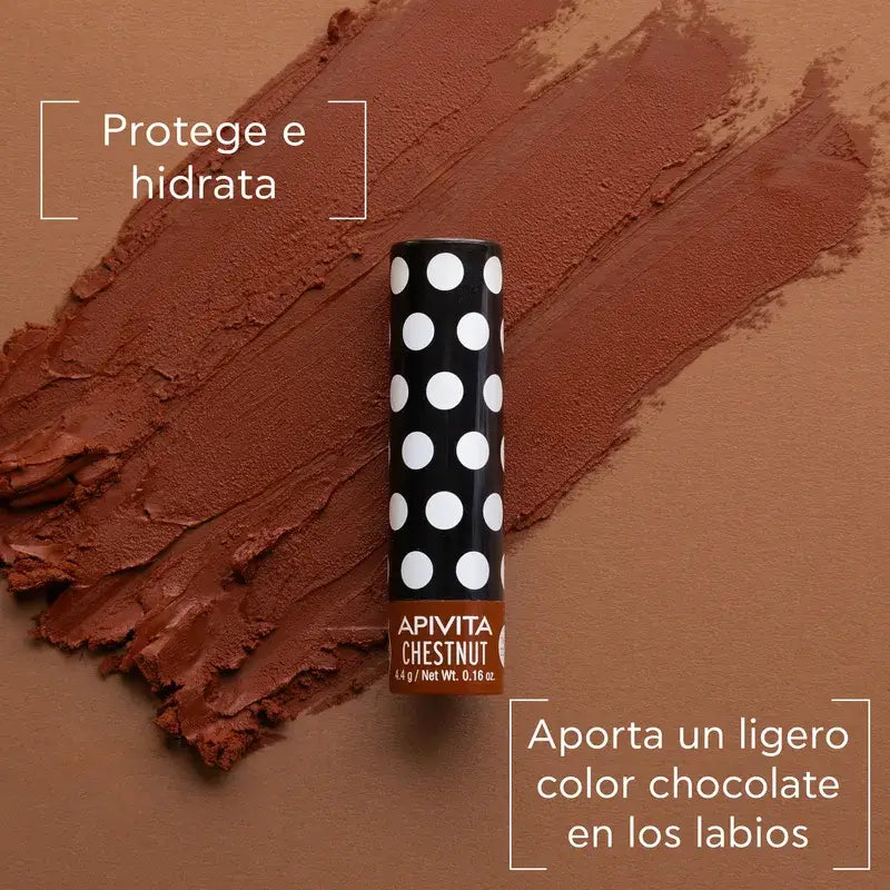 APIVITA Coloured Lip Balm with Chestnut 4.4g