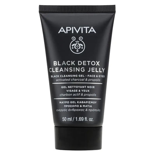 Apivita Black Detox Cleanser With Propolis And Active Charcoal , 50 ml