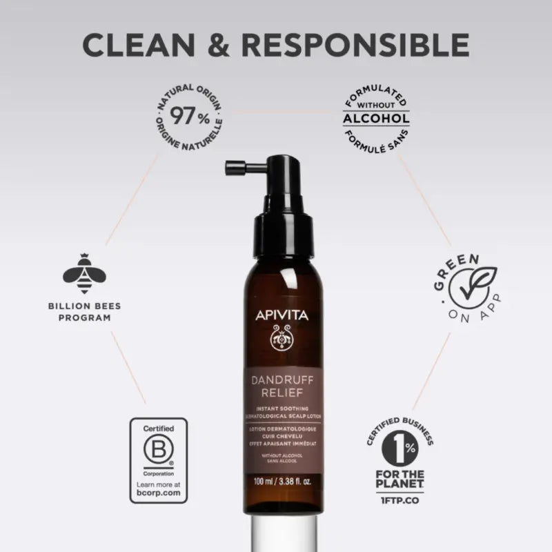 Apivita Instant Soothing Dermatological Lotion for the Scalp, 100 ml