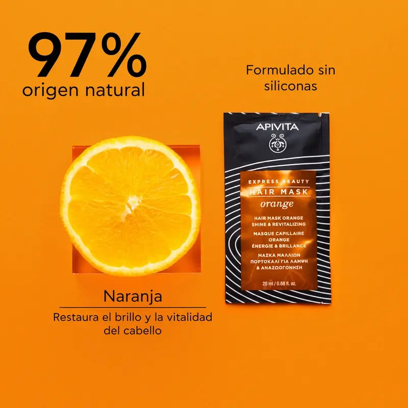 APIVITA Hair Mask Shine & Vitality with Orange and Honey