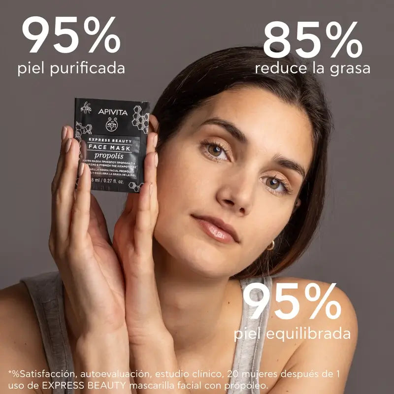 APIVITA Express Beauty Mask for Oily Young Skin with Propolis