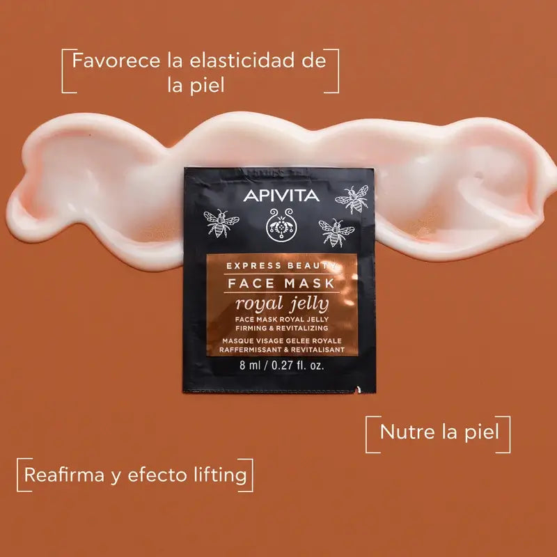 APIVITA Express Gold Firming Facial Mask with Royal Jelly