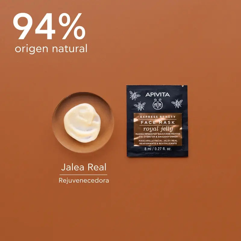 APIVITA Express Gold Firming Facial Mask with Royal Jelly