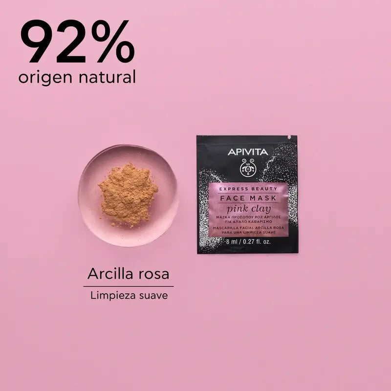 APIVITA Express Beauty Gentle Cleansing Mask with Pink Clay