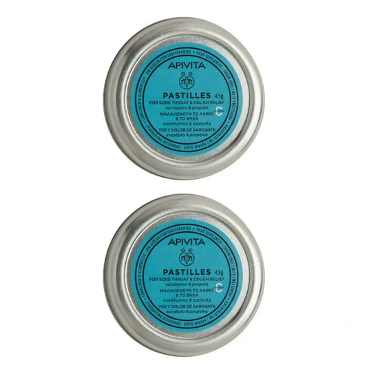 Apivita Eucalyptus & Propolis Lozenges, Pack Of 2