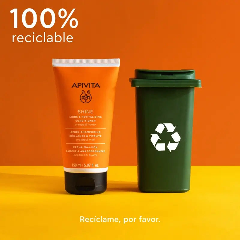 APIVITA Conditioner Shine & Vitality for All Hair Types with Orange & Honey 150 ml