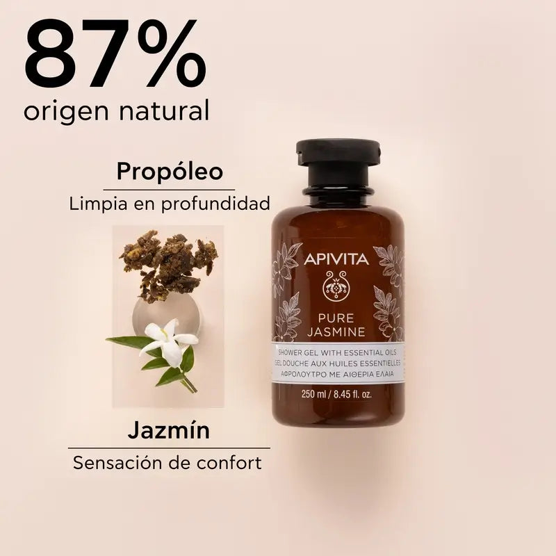 APIVITA Pure Jasmine Bath Gel with Jasmine 250 ml
