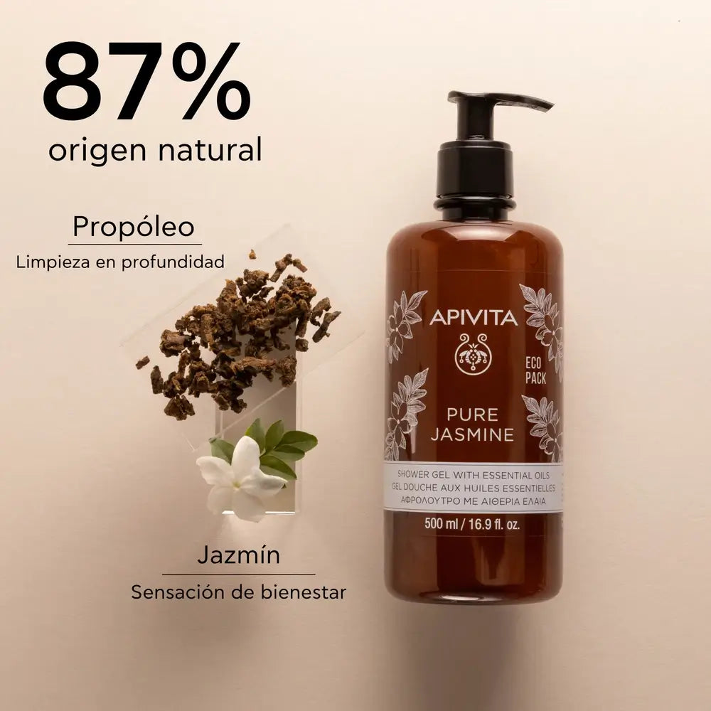 APIVITA Pure Jasmine Bath Gel with Essential Oils 500 ml